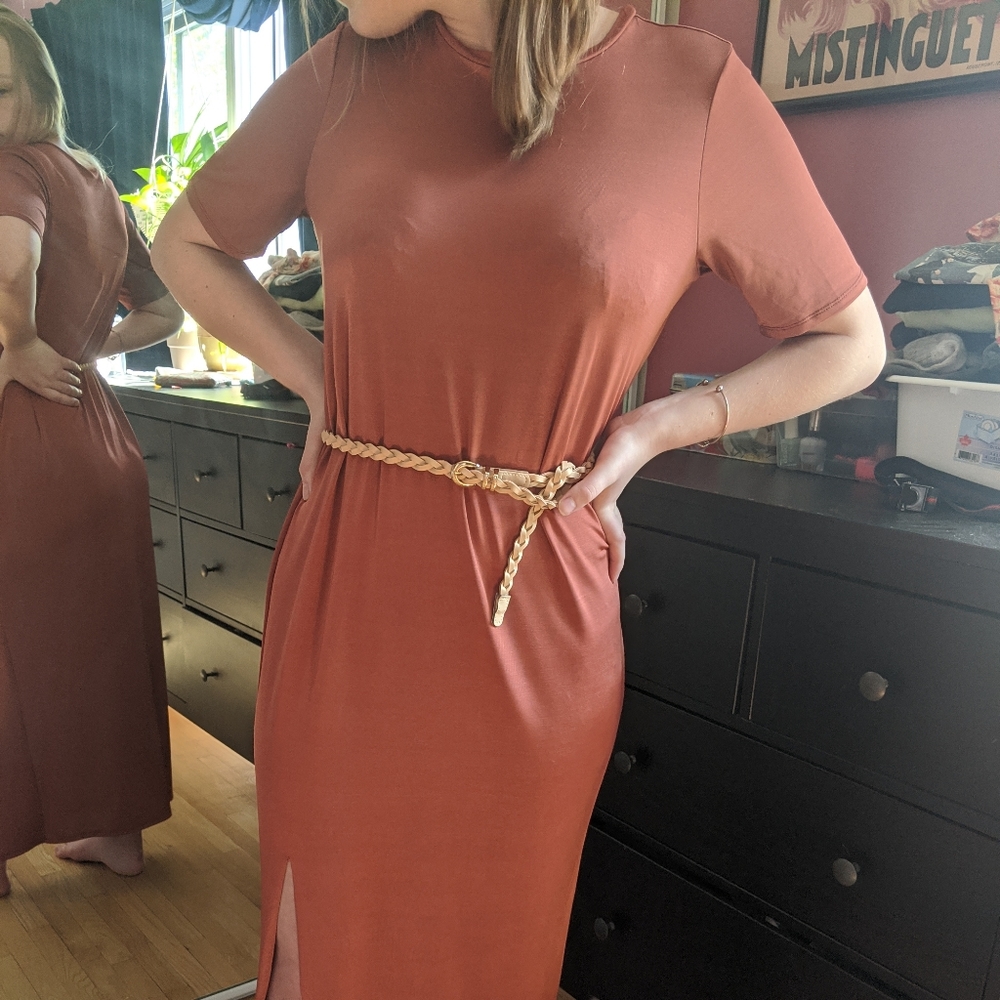ASOS Maxi T-shirt Dress, Long Slit